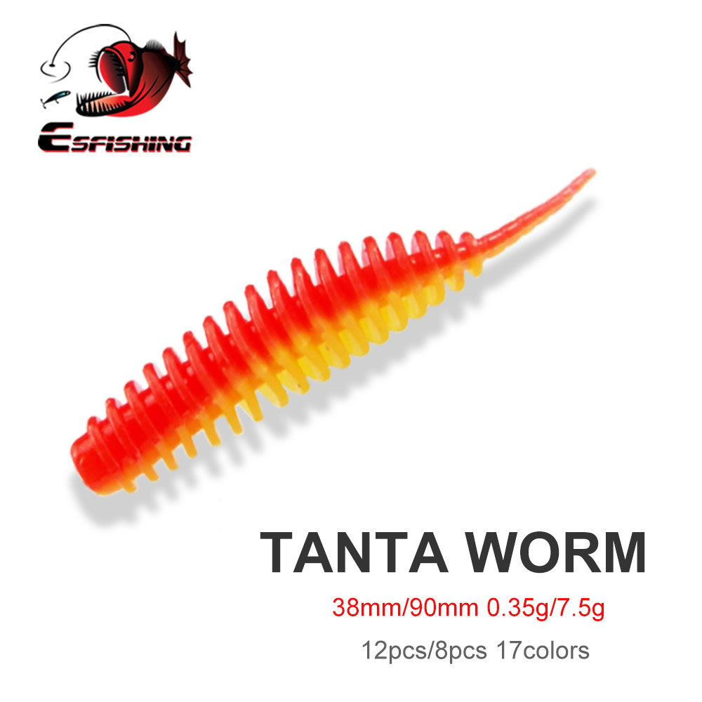 Fishing Lure Swimbait - ESFISHING Fishing Worm Bait Lure Tanta