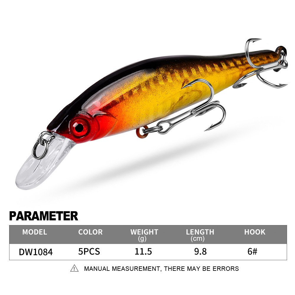 5 Colors Squid Sea Minnow Fish - огляд і ціна Fishing Lure Jerkbait