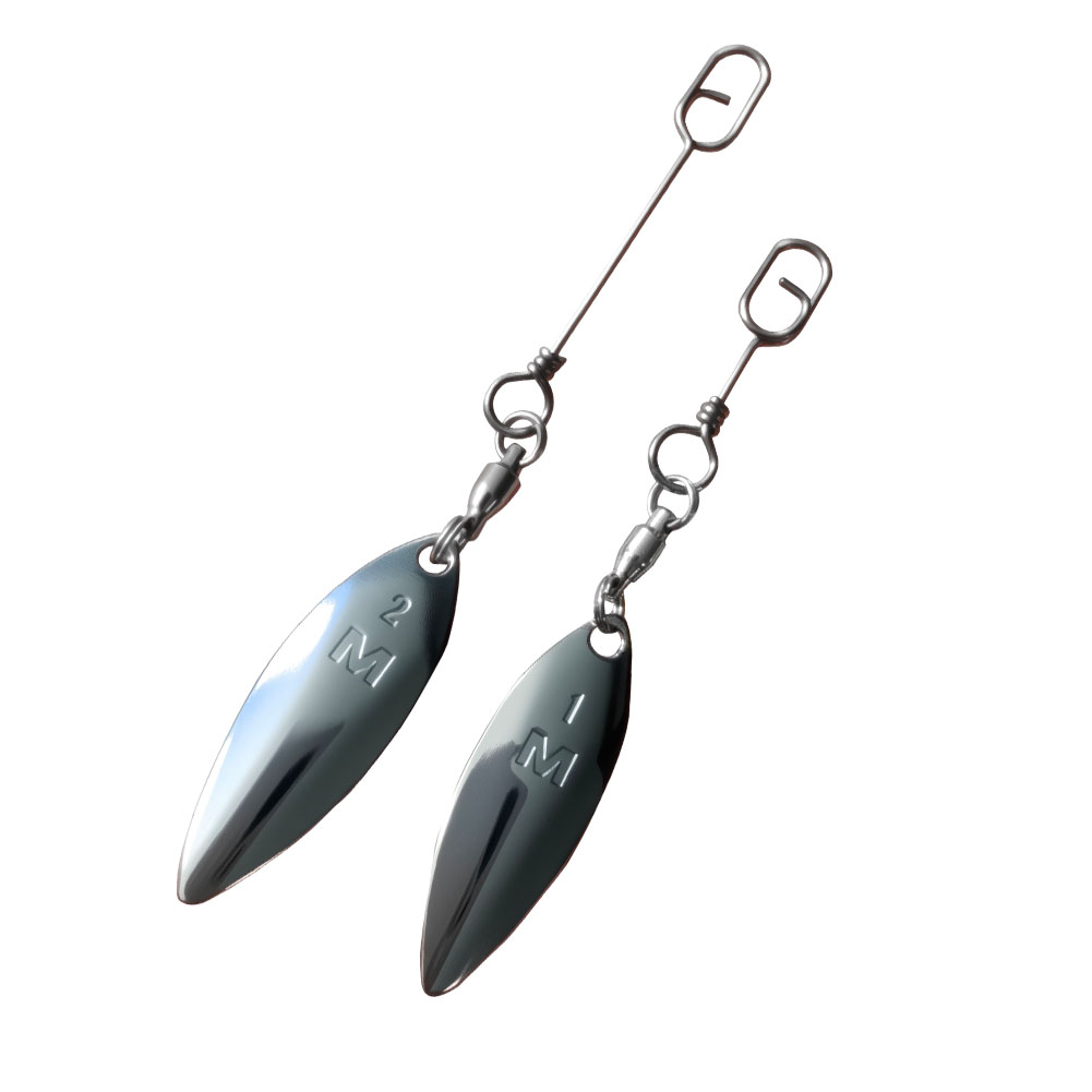 10pcs Willowleaf Blades Spinne - огляд і ціна Fishing Lure Blade Bait