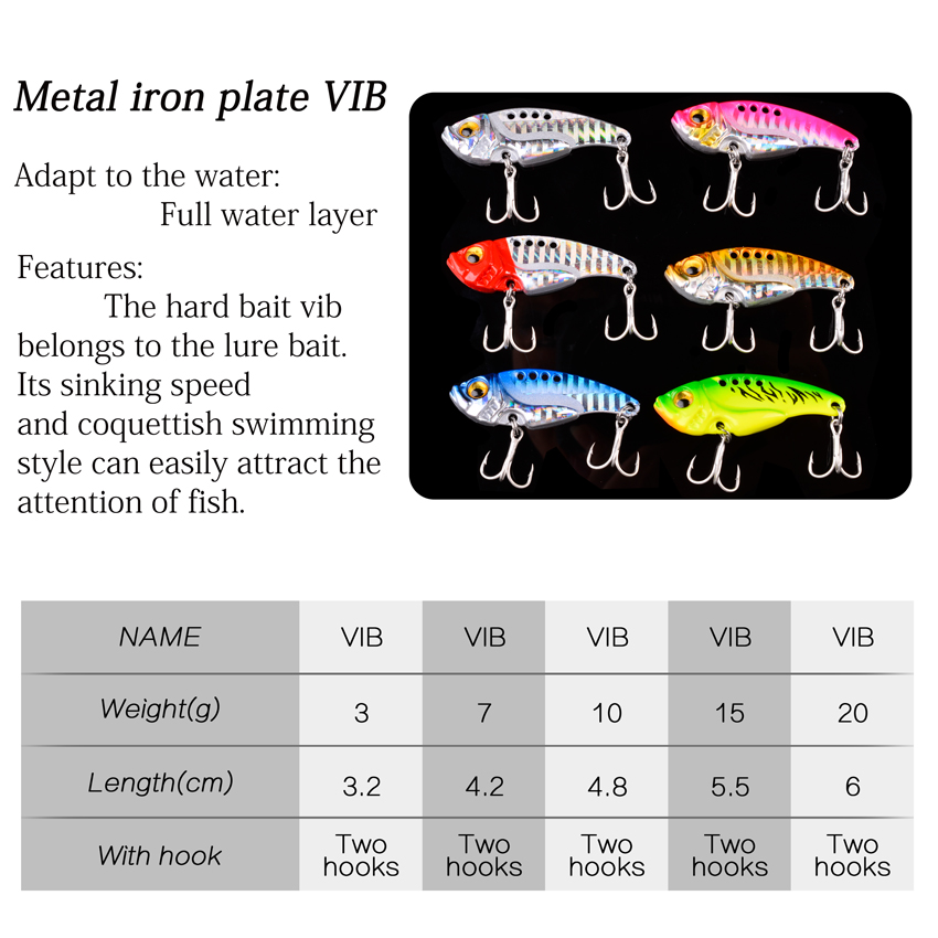 6pc/lot  7/10/15/20G Hard Meta - огляд і ціна Fishing Lure Blade Bait