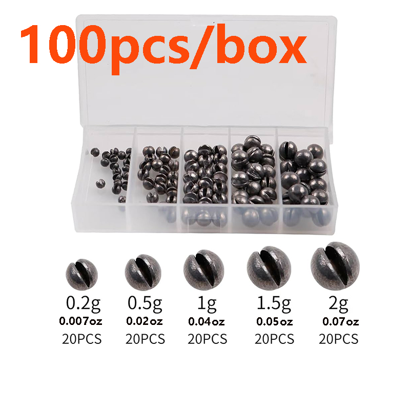 100Pcs/Box Single-Opening Lead - огляд і ціна Fishing Lure Box