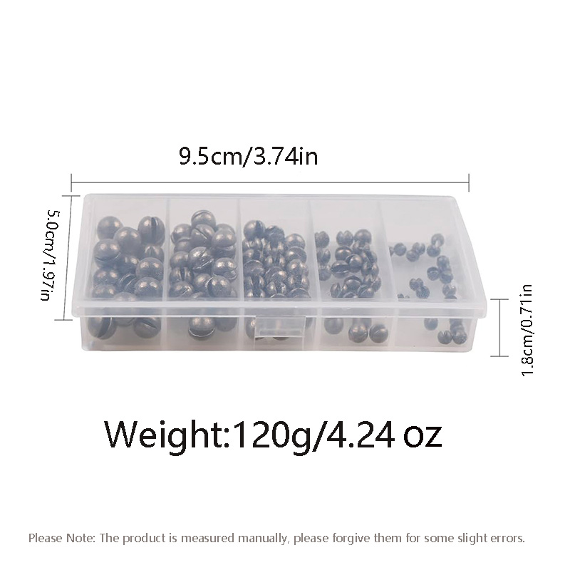 100Pcs/Box Single-Opening Lead - огляд і ціна Fishing Lure Box