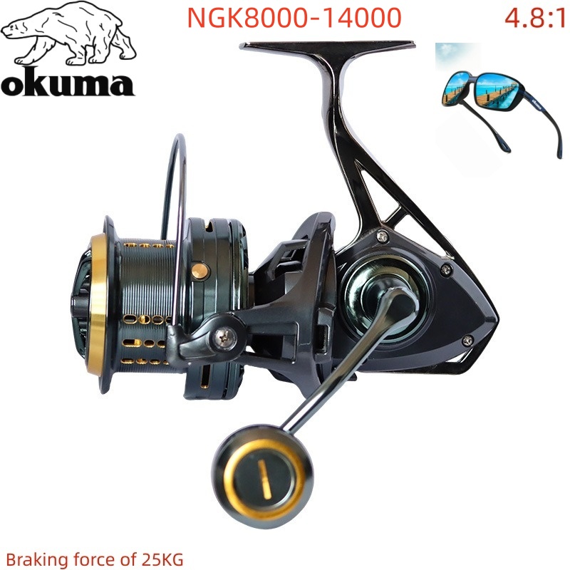 OKUMA Fishing Reel 8000-14000  - огляд і ціна Abu Garcia Reel Max