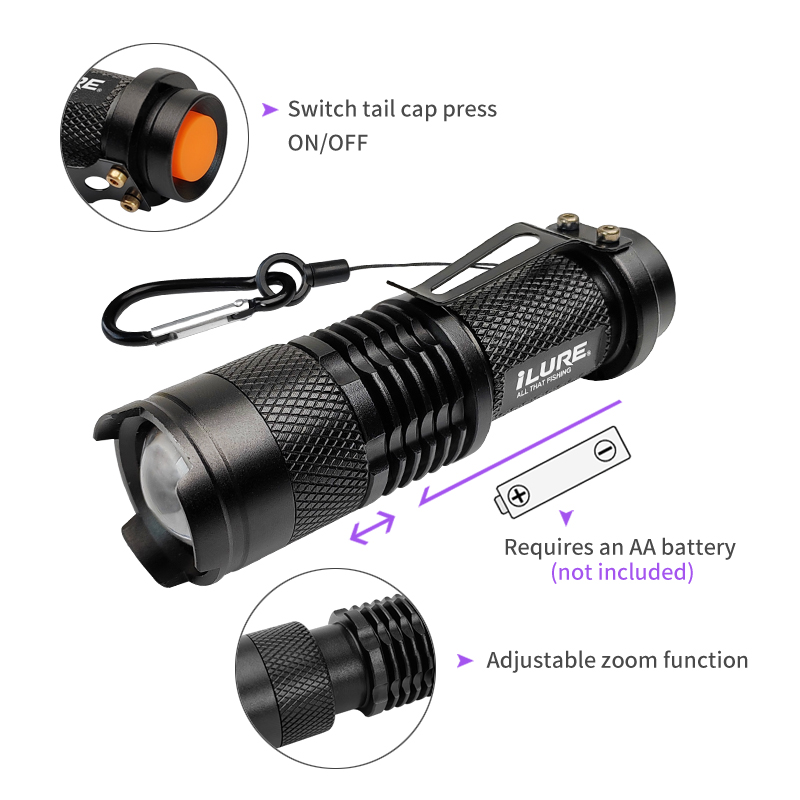 Mini UV Flashlight 395nm Ultra - огляд і ціна Fishing Lure Making Kit