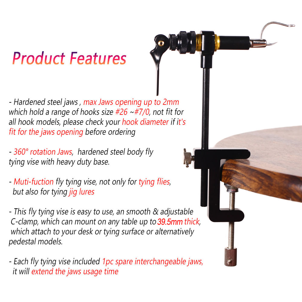 Bimoo 360° Rotation C-Clamp Fl - огляд і ціна Fishing Lure Spinner